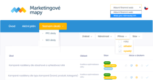 Nástroj Marketing Mapy
