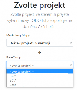 Zvolit projekt